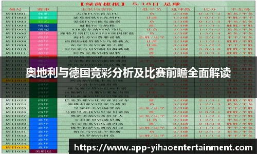 奥地利与德国竞彩分析及比赛前瞻全面解读